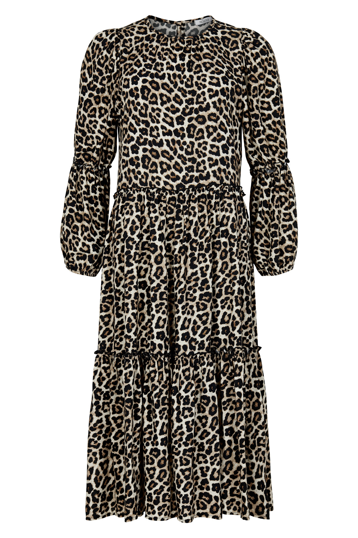 NOELLA CIELLO DRESS LONG LEO (Leopard, XS)