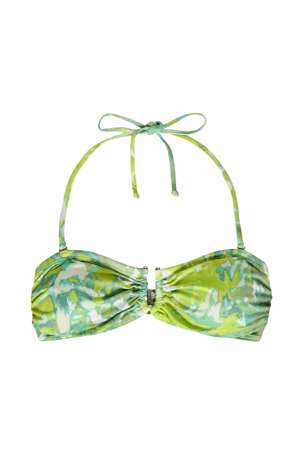 Gestuz Canagz Bikini Top, Farve: Grøn Splash, Størrelse: S, Dame