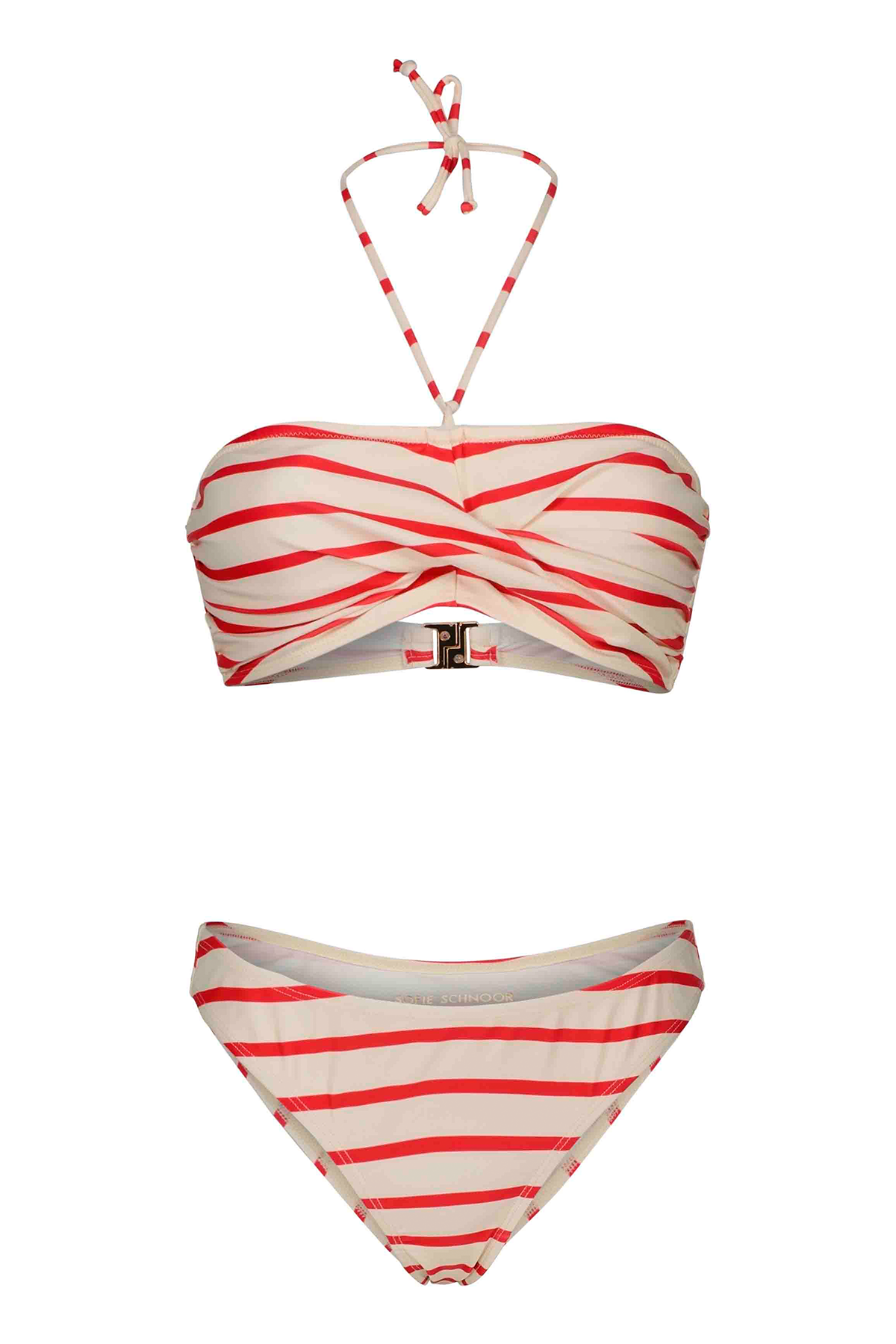 Sofie Schnoor Rosie Bikini Sæt S, Farve: Rød Striped, Størrelse: L, Dame