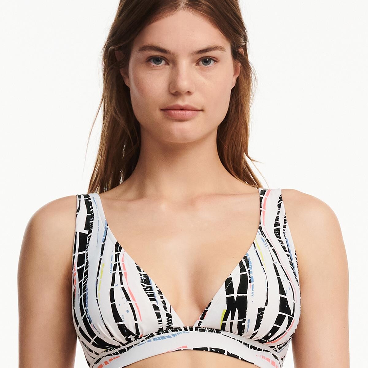 Femilet Maui Bikini Top Uden Bøjle Fs Uu, Farve: Modern Art, Størrelse: 38, Dame