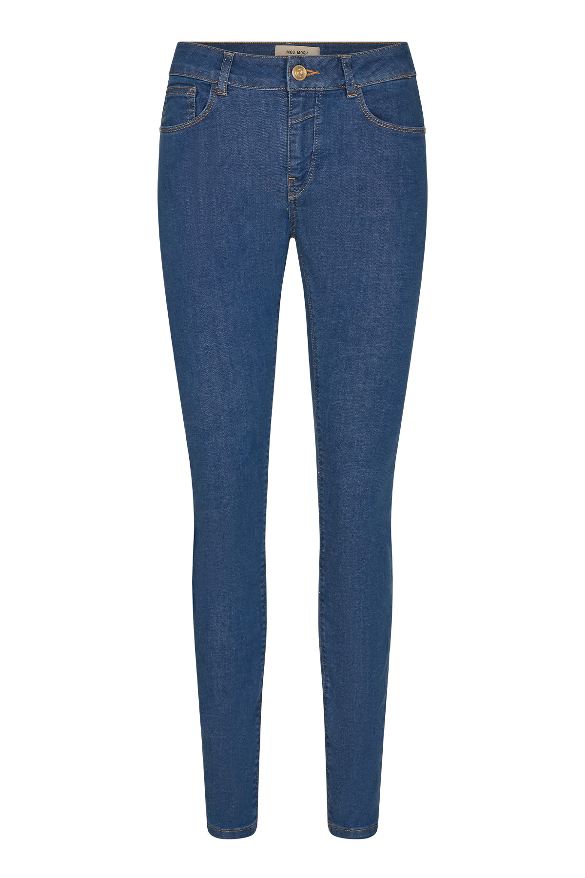 #2 - Mos Mosh Naomi Cover Jeans, Farve: Blå, Størrelse: 25, Dame