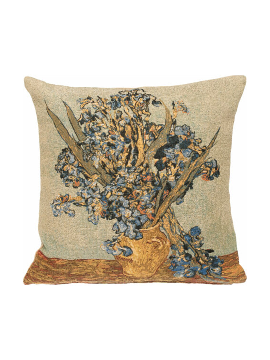 Vincent Van Gogh, Vase med iris pude fra Poulin Design