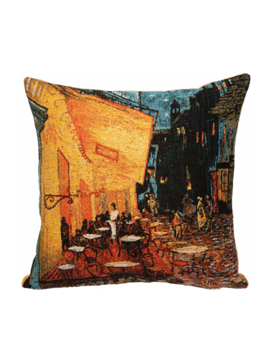 Vincent Van Gogh, Caféterrassen om aftenen pude fra Poulin Design