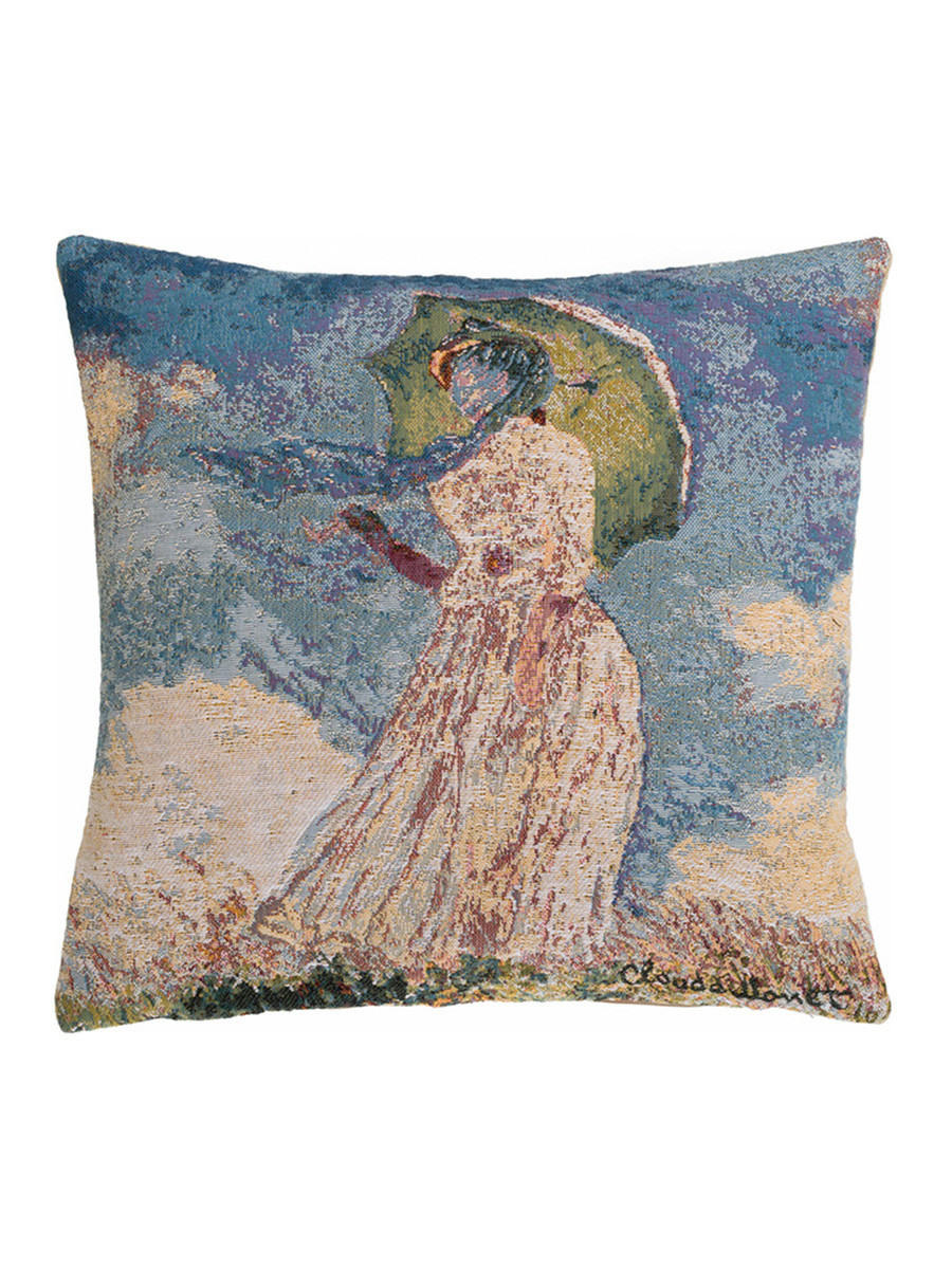 Claude Monet, Kvinde med parasol pude fra Poulin Design