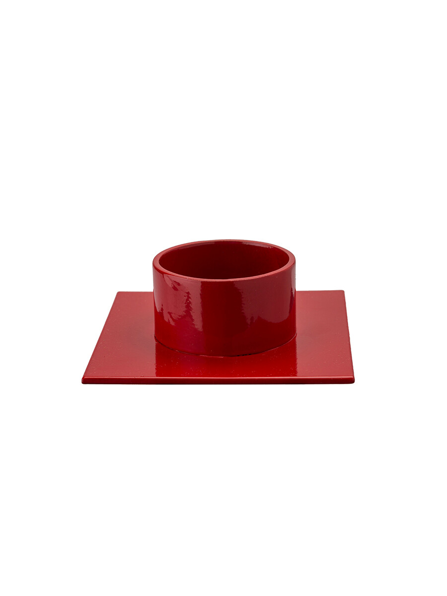 Billede af The Square lysestage Ø5 cm, rød fra Kunstindustrien
