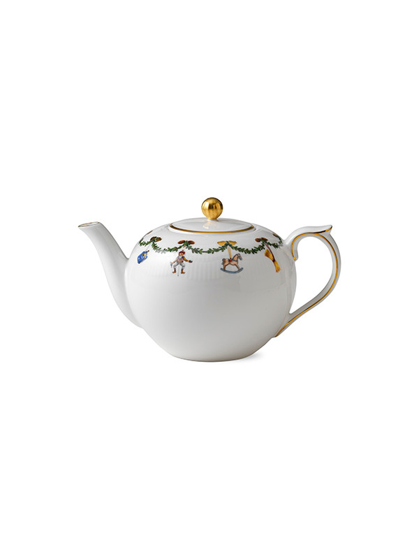 Royal Copenhagen Stjerne Riflet Jul, tekande med låg 140 cl