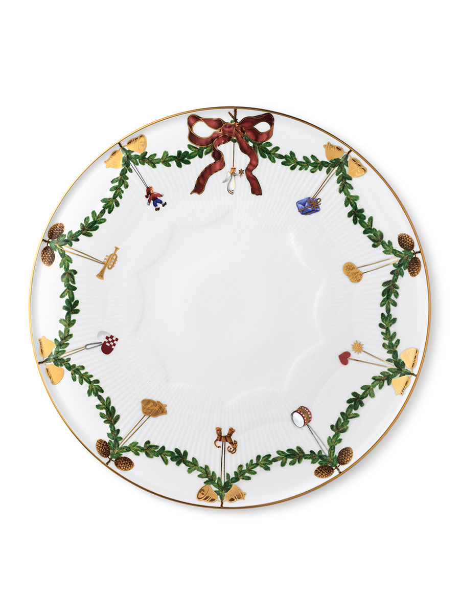 Royal Copenhagen Stjerne Riflet Jul, fad 32 cm