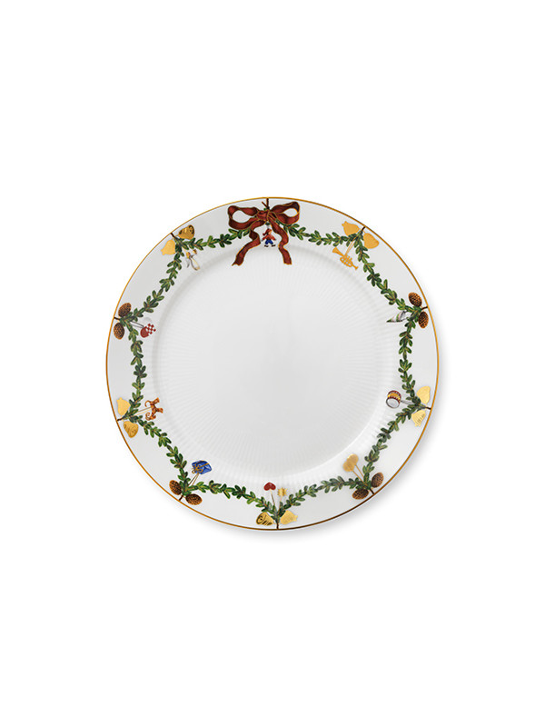 Royal Copenhagen Stjerne Riflet Jul, tallerken 27 cm