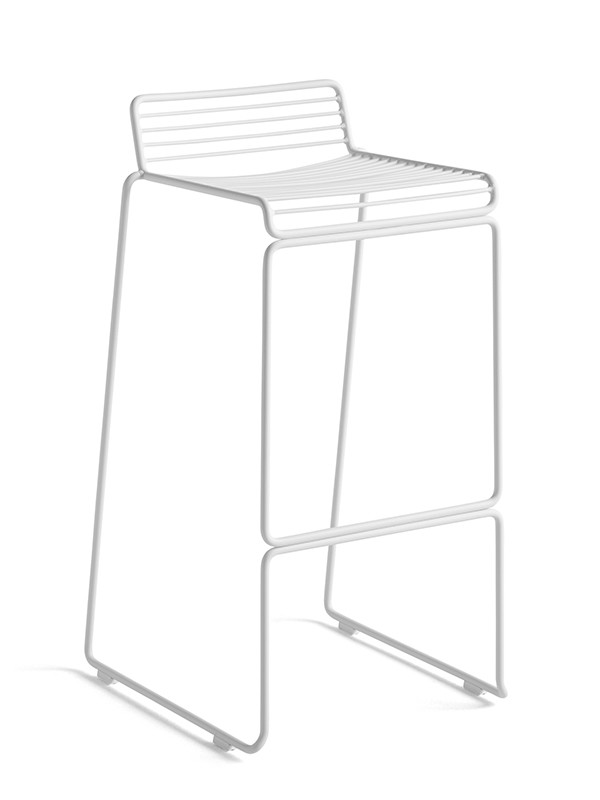 Hee barstol fra Hay (White, H:75cm)