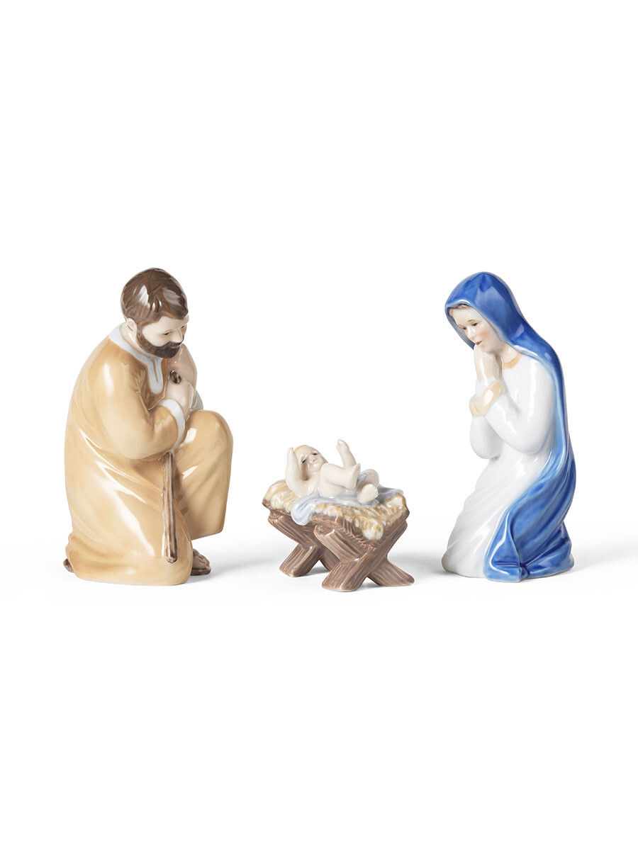 Royal Copenhagen Figurine Krybbespil, Josef, Maria & Jesusbarnet
