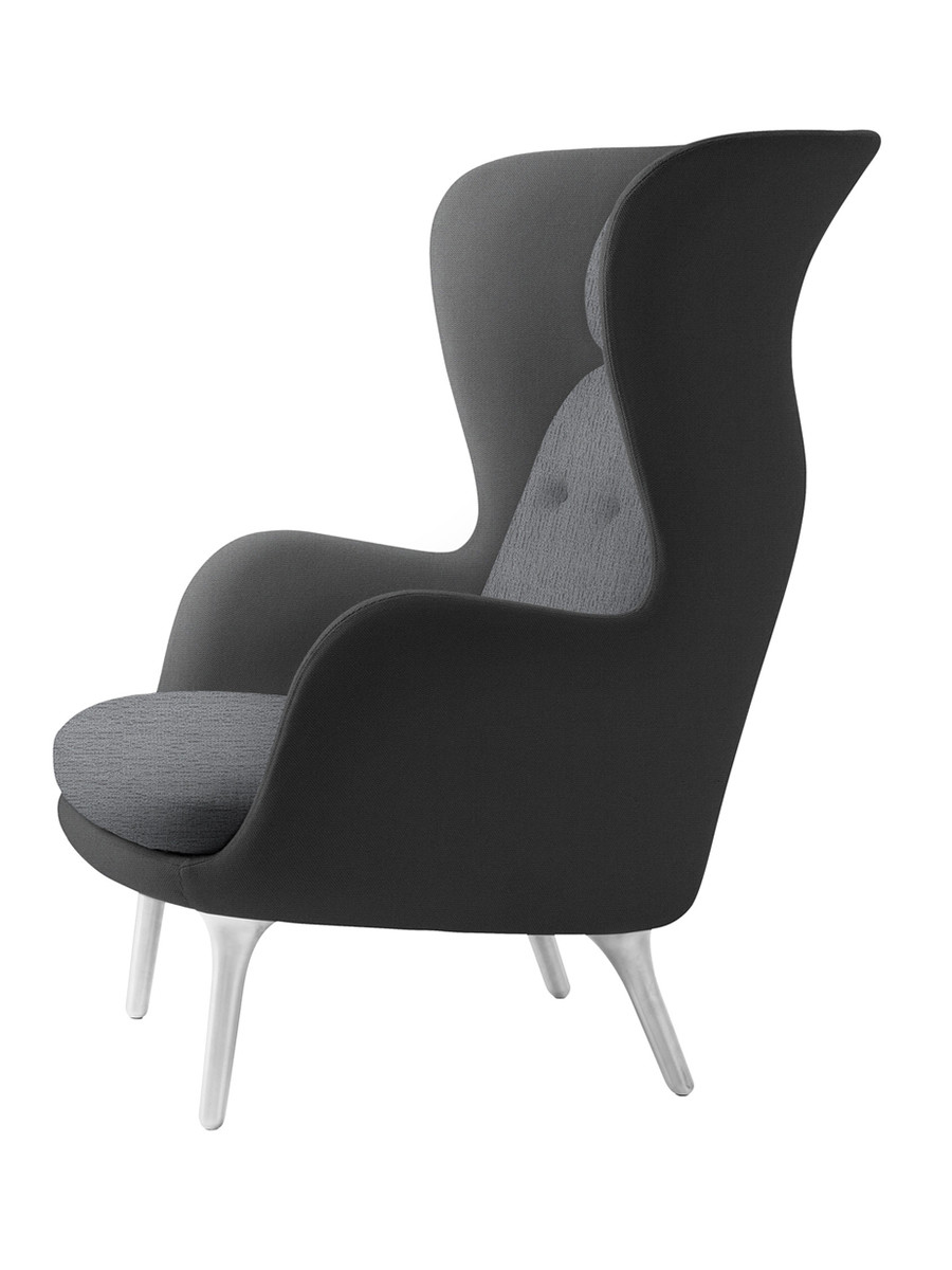 Ro Lænestol fra Fritz Hansen (Kategori 1, Aluminium)