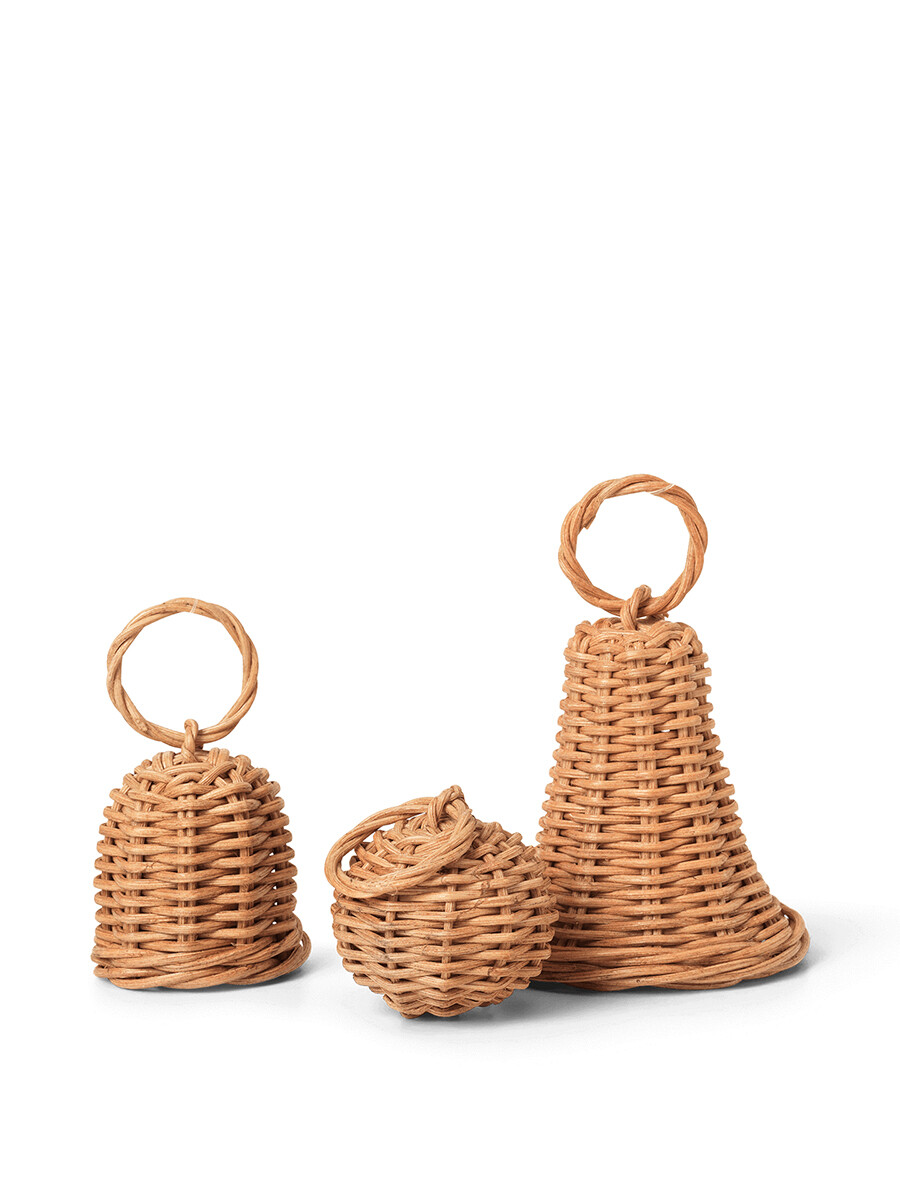 Braided Bell Baubles, sæt á 3 stk. fra Ferm Living
