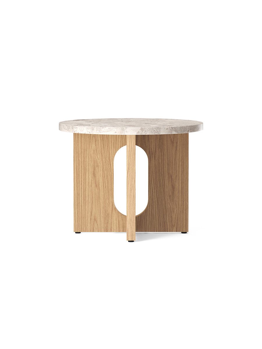 Androgyne Side Table, Ø50 cm fra Audo Copenhagen (Eg / kunis breccia stone)