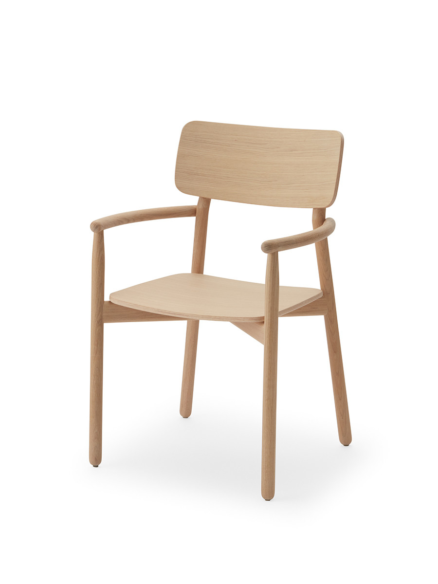 Skagerak Hven Armstol fra Fritz Hansen (Hvidolieret eg)