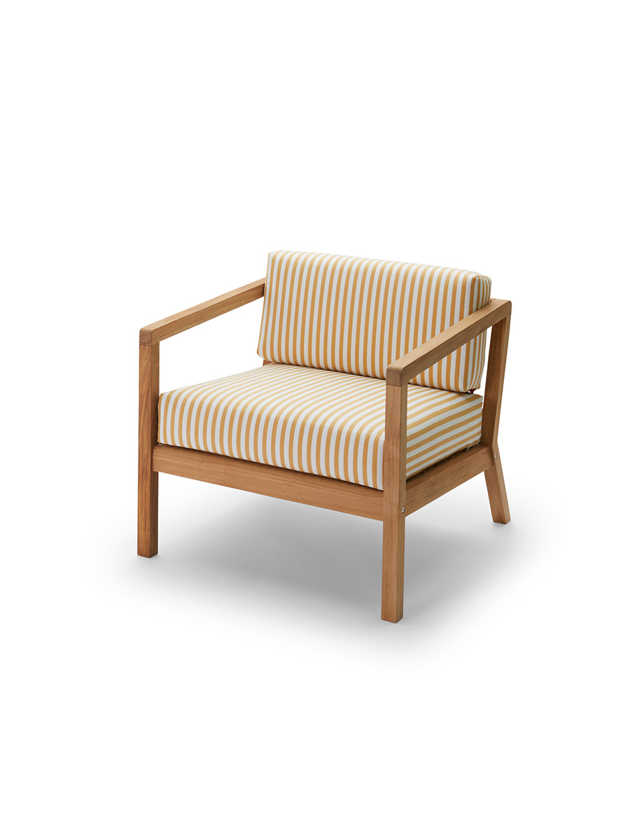 Skagerak Virkelyst Stol, Golden Yellow Stripe fra Fritz Hansen