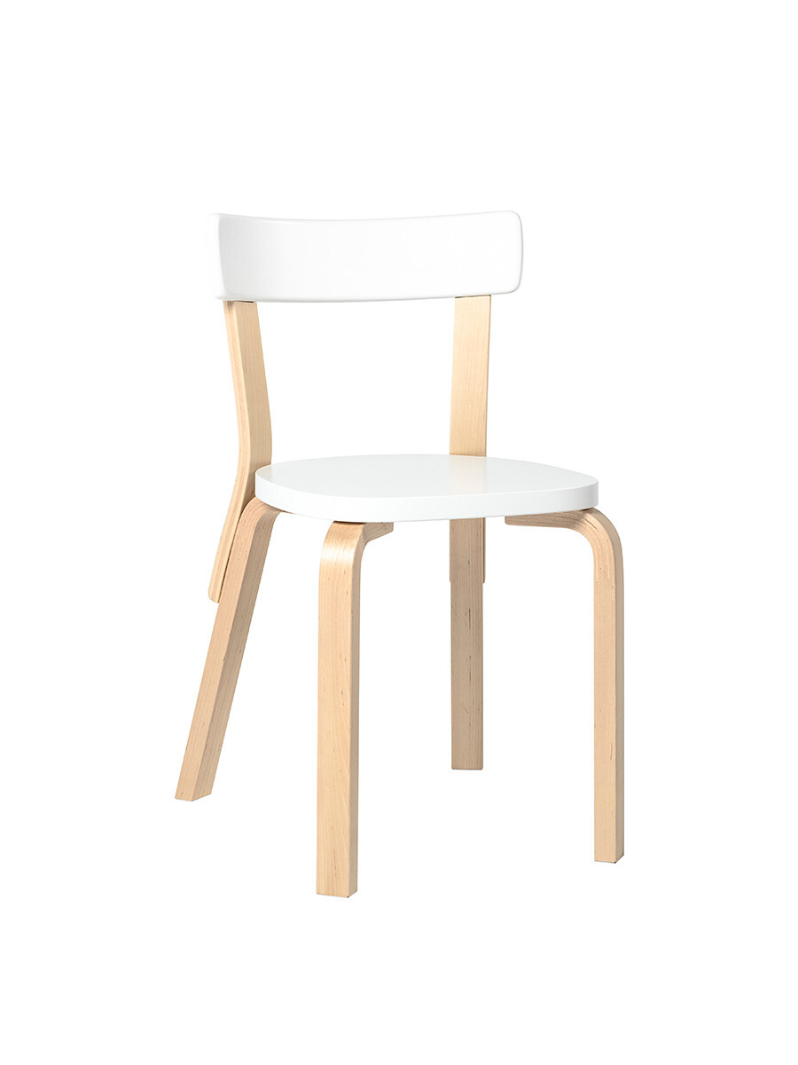Billede af Chair 69 fra Artek (Hvid/Birk)