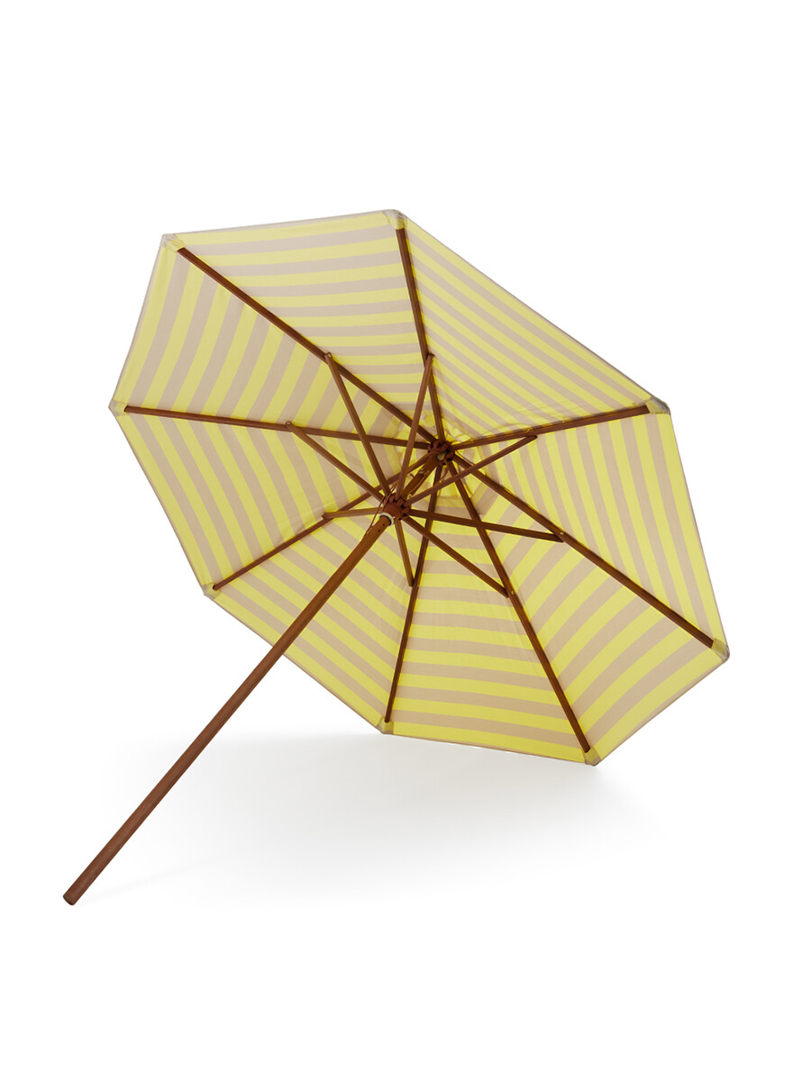 Messina parasol Ø300, Lemon/Sand Stripes fra Skagerak