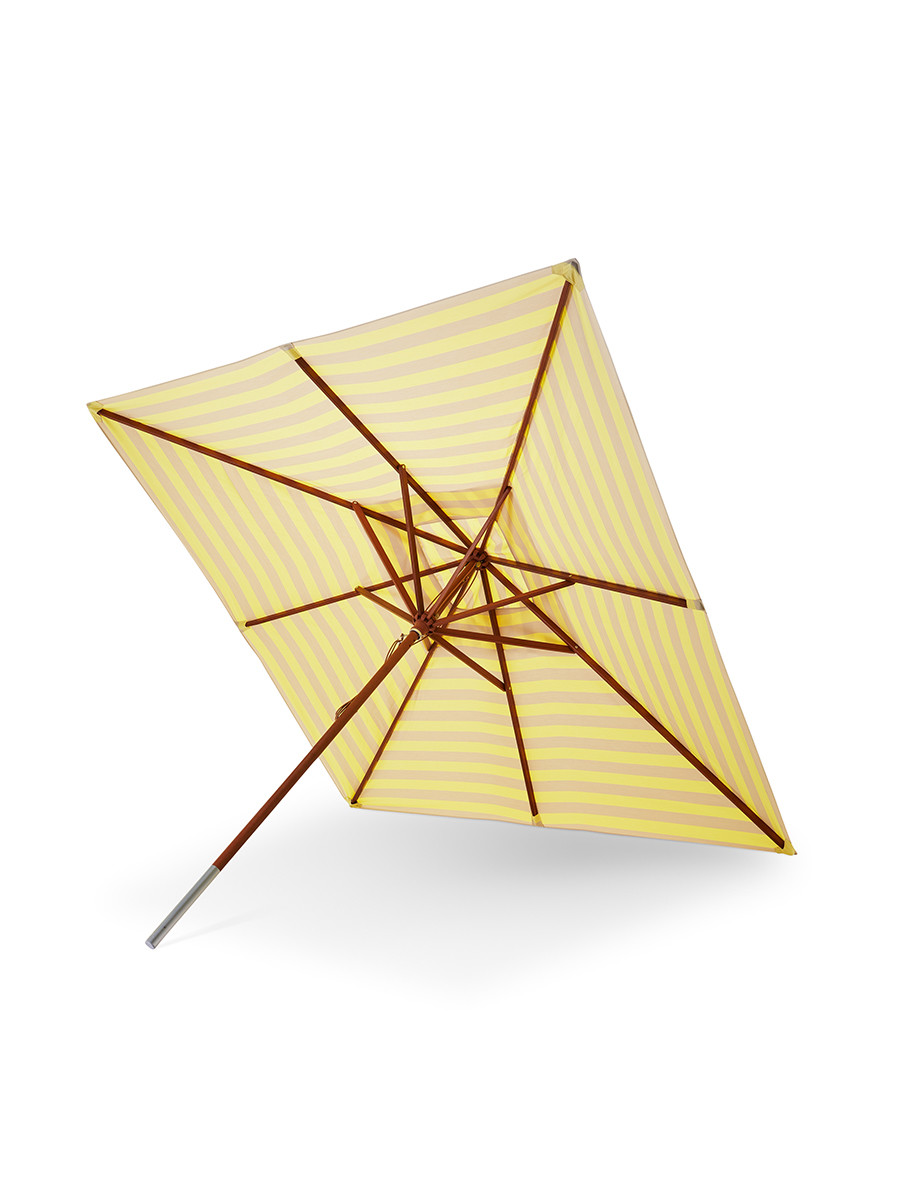 Messina parasol 300, Lemon/Sand Stripes fra Skagerak