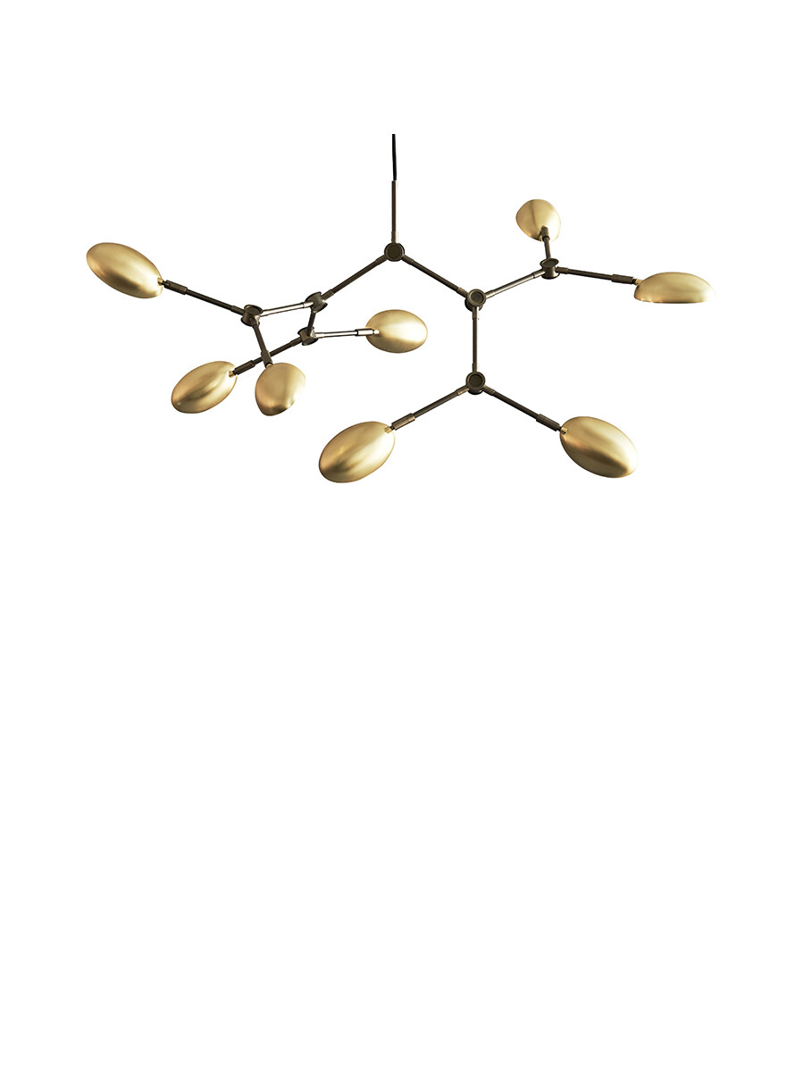 Drop Chandelier, mini brass fra 101 Copenhagen