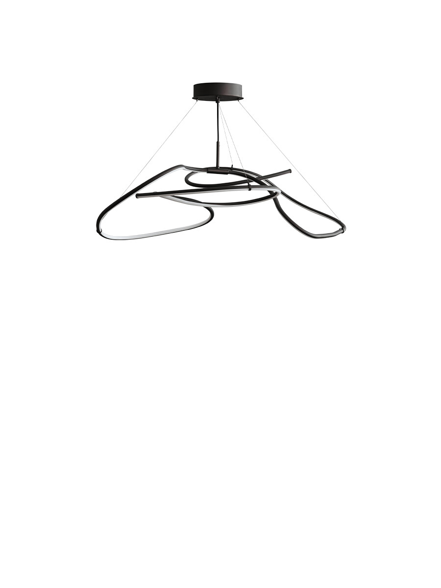 Ghost Chandelier, Mini, Burned Black fra 101 Copenhagen