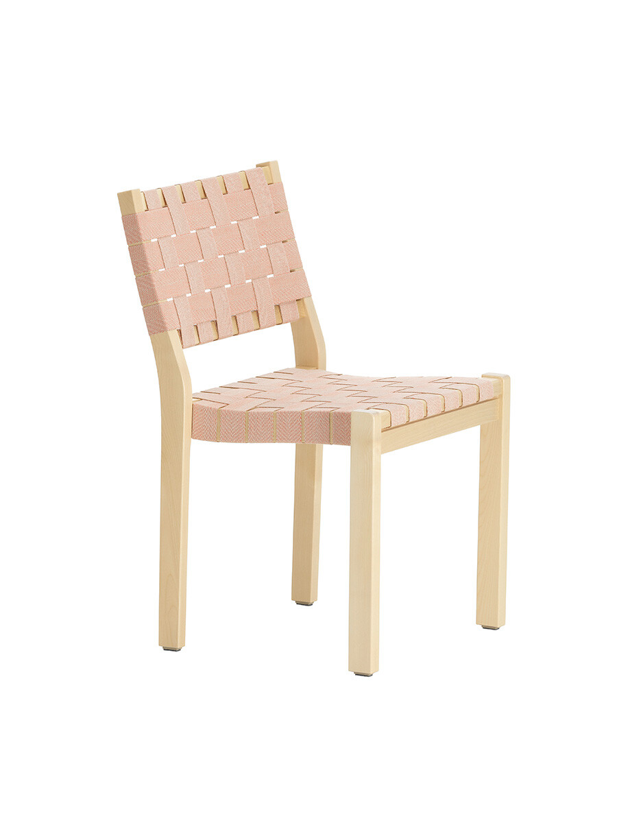 Billede af Chair 611 fra Artek (Natur m. rød/naturflet)