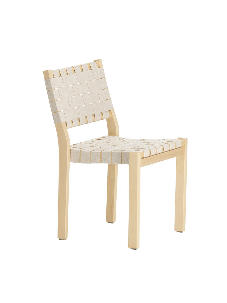 Billede af Chair 611 fra Artek (Natur m. hvid/naturflet)