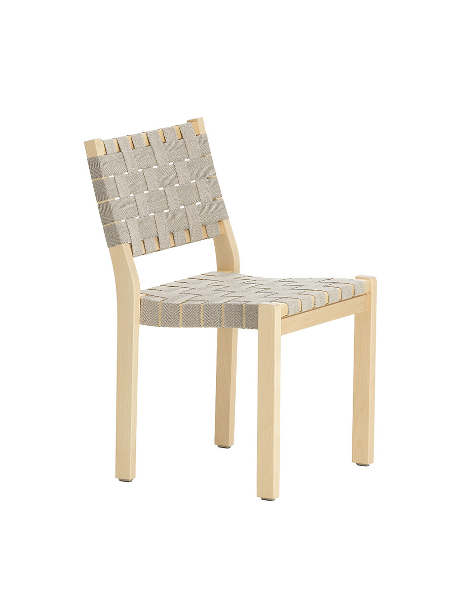 Billede af Chair 611 fra Artek (Natur m. sort/naturflet)