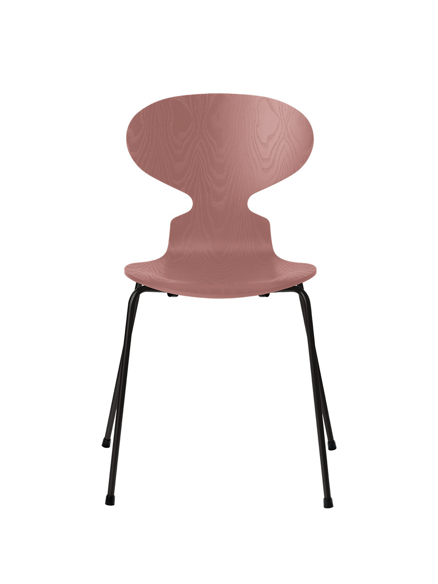 Billede af 3101 Myren Stol i farvet ask af Arne Jacobsen (Wild Rose, Sort)