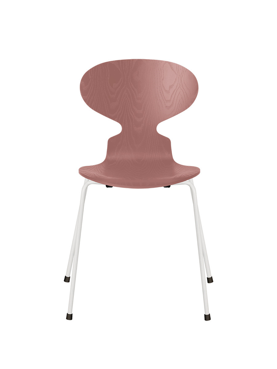 Billede af 3101 Myren Stol i farvet ask af Arne Jacobsen (Wild Rose, Hvid)