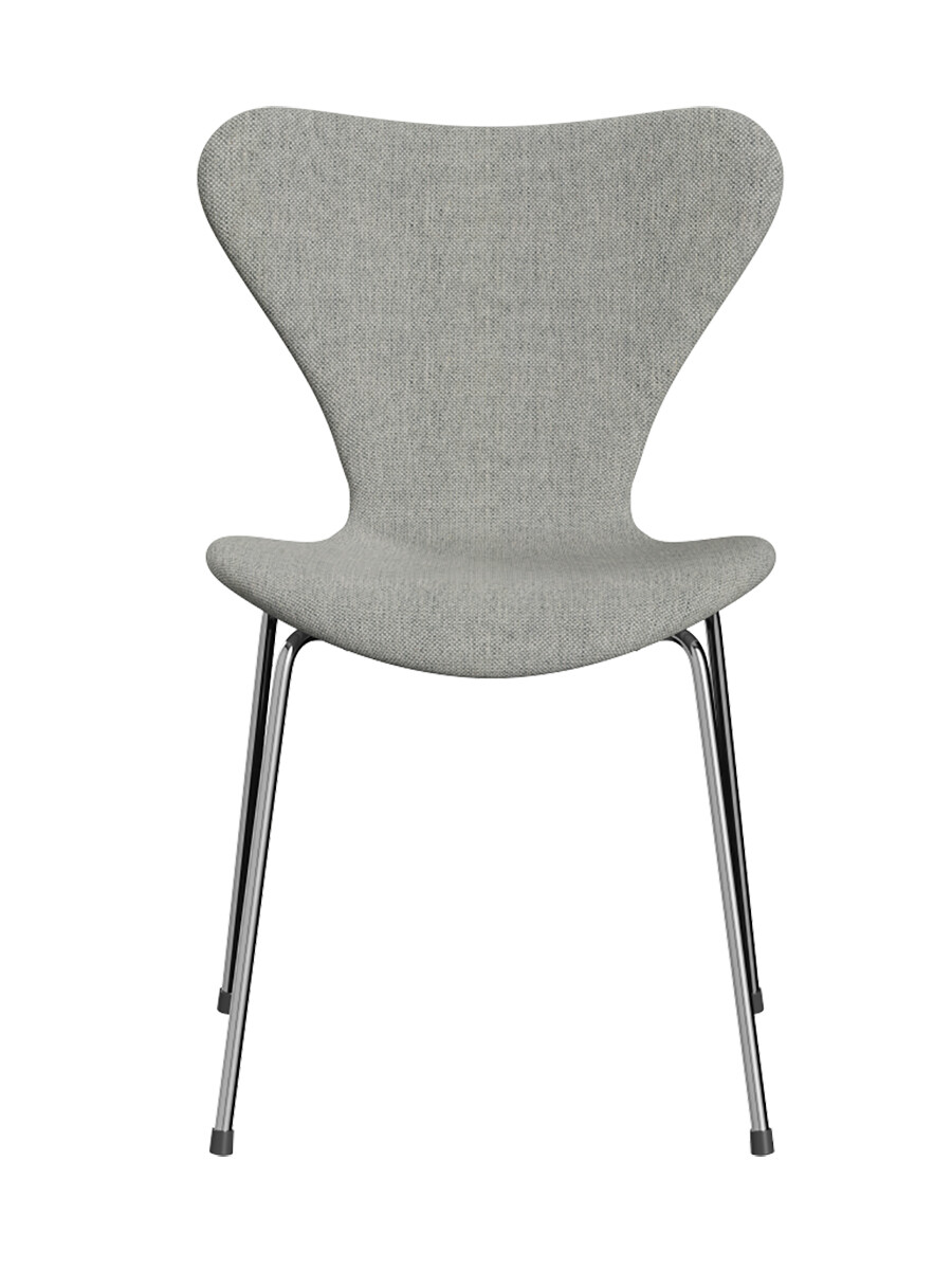 Billede af 3107 Serie 7, fuldpolstret af Arne Jacobsen (Hallingdal, 110 Hvid/grå)