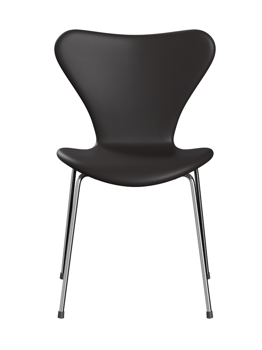 Billede af 3107 Serie 7, fuldpolstret af Arne Jacobsen (Soft læder, Sort/brun)