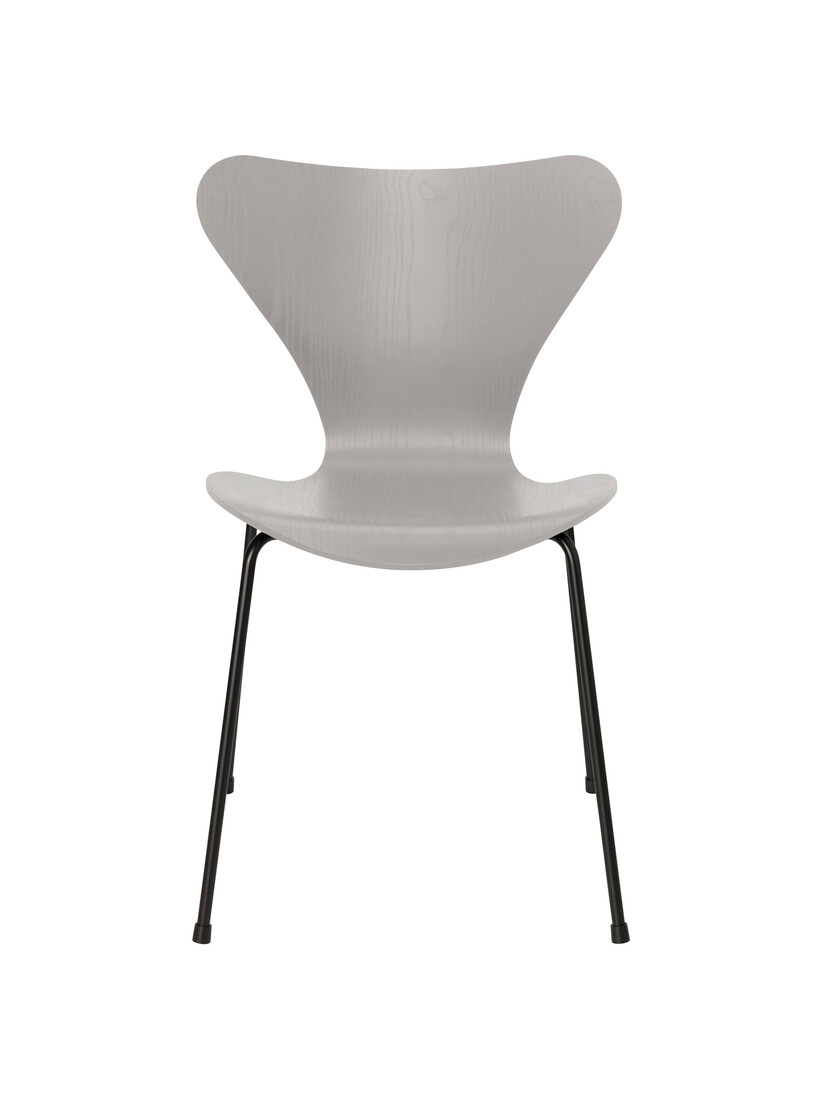 Billede af 3107 stol, farvet ask nine grey/sort stel af Arne Jacobsen