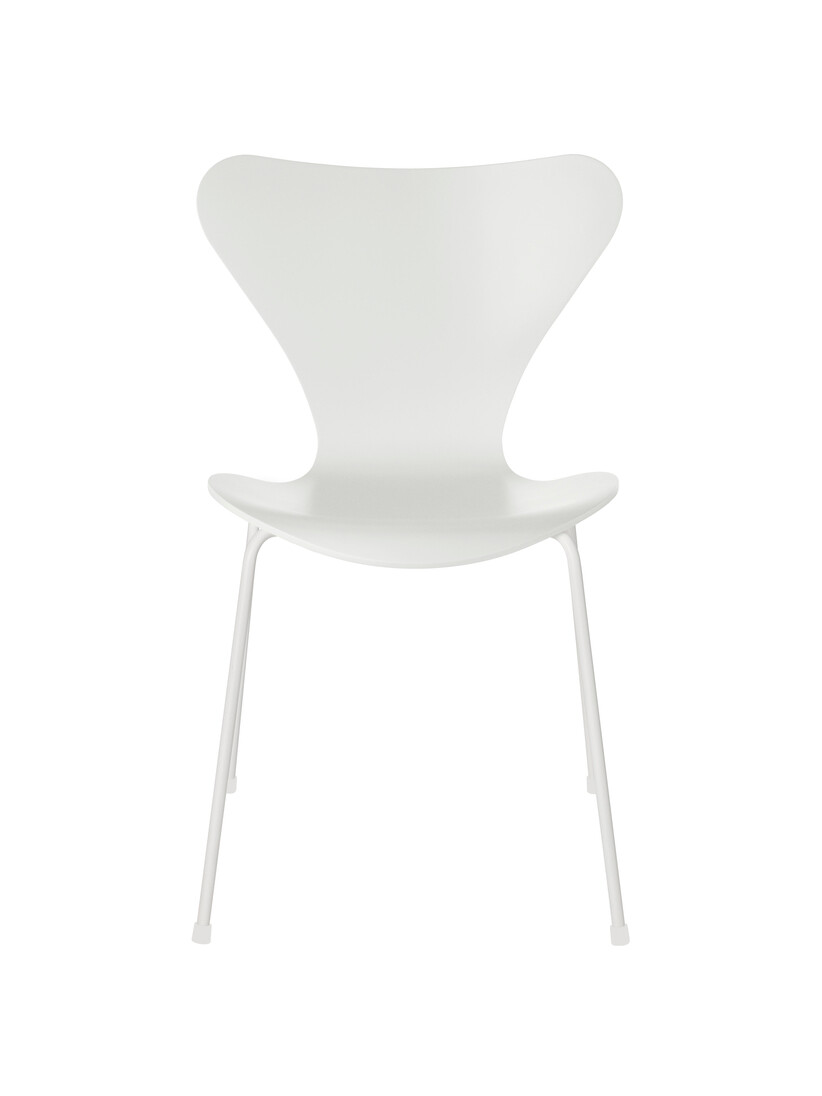 Billede af 3107 stol, lakeret hvid/hvidt stel af Arne Jacobsen