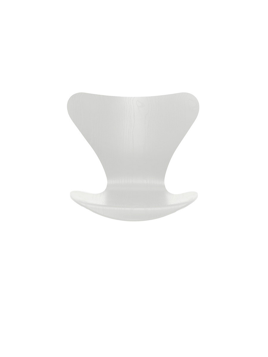 Skal til 3107 Stol fra Fritz Hansen (Farvet ask, Hvid)