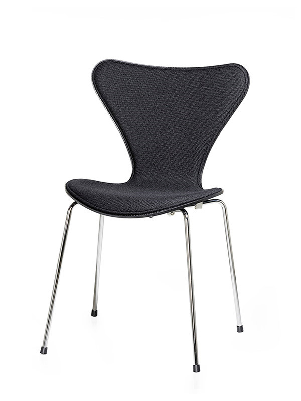 Billede af 3107 Serie 7 Stol, forsidepolstret af Arne Jacobsen (Lakeret, EVERGREEN, Kategori 4, Warm graphite (stel))