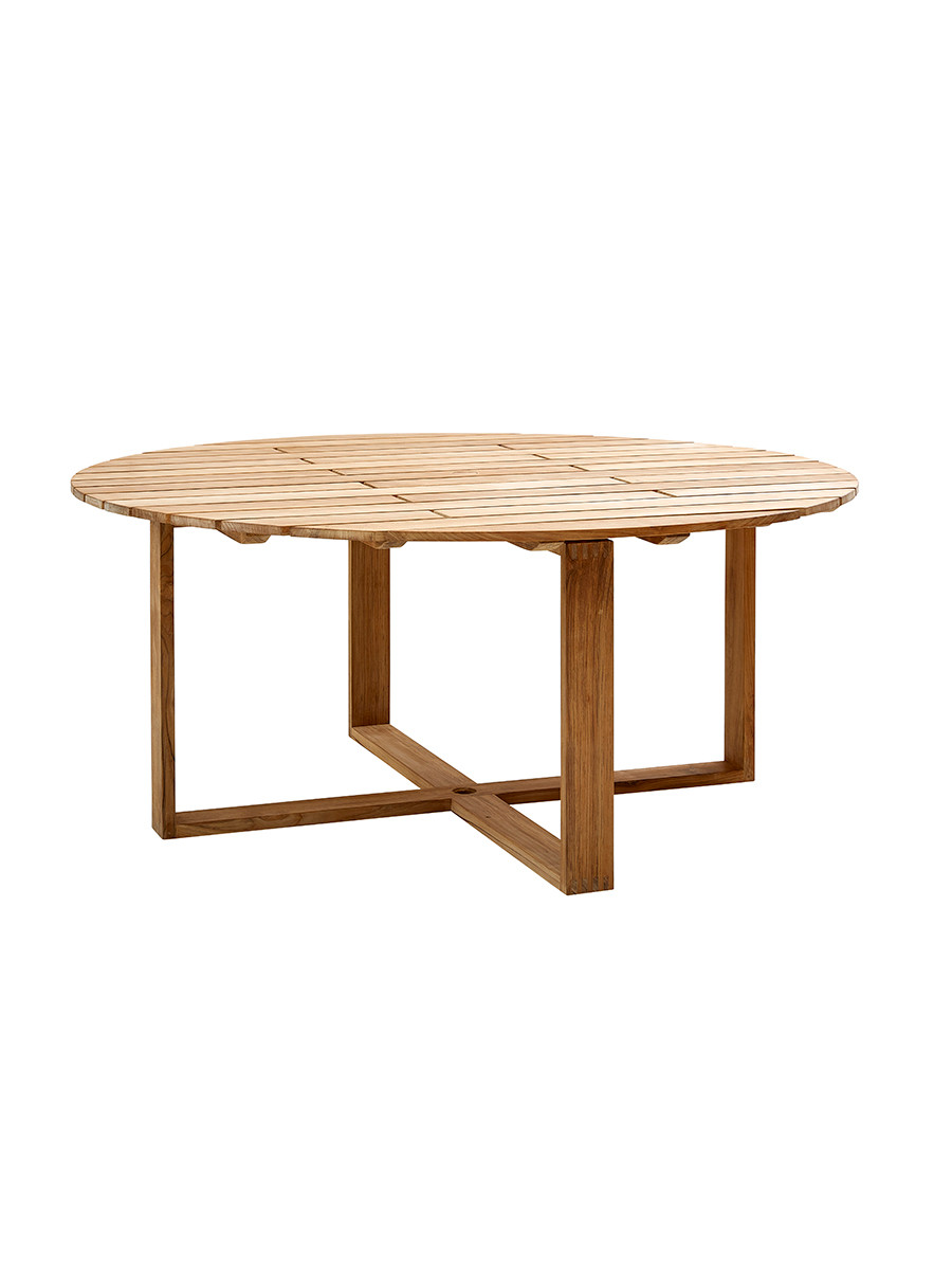 Endless havebord, rundt fra Cane-line (Ø170 cm)