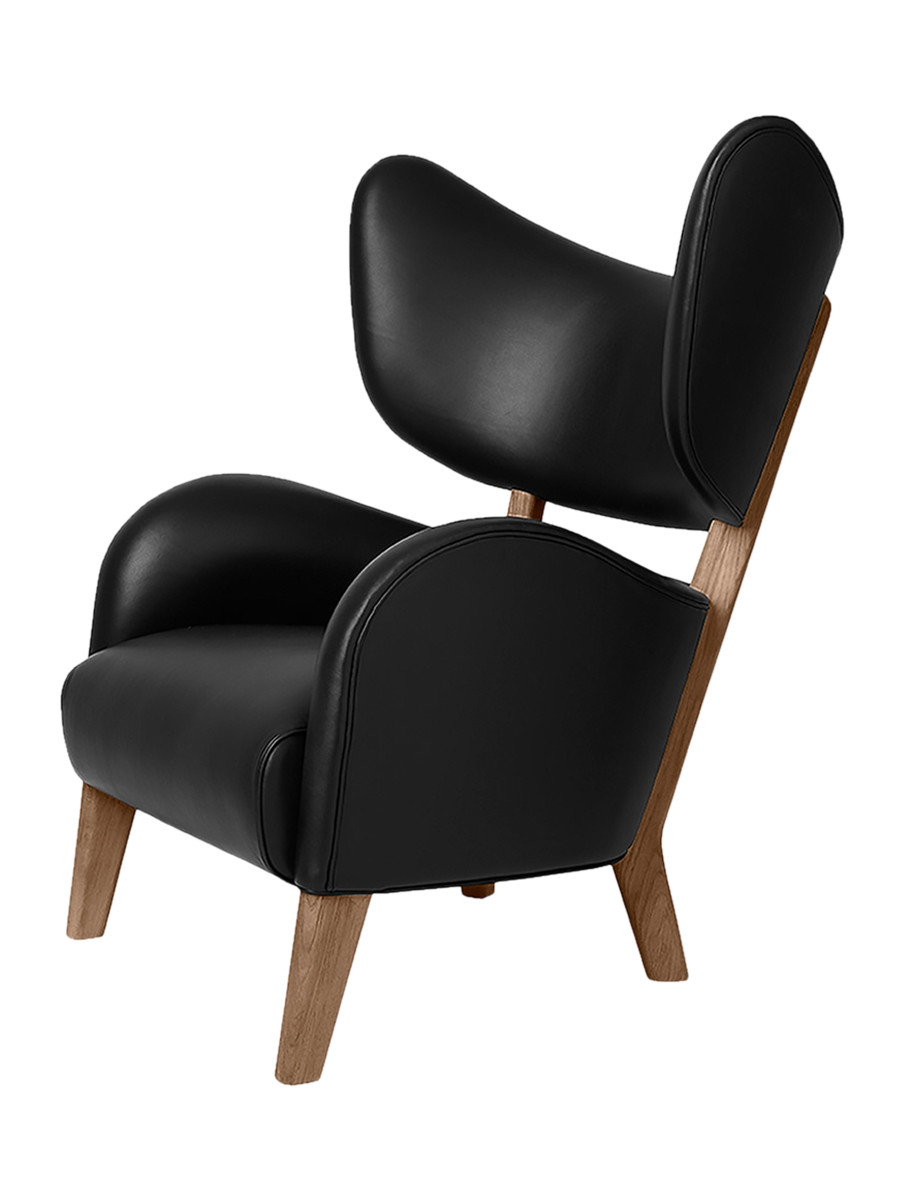 Billede af My Own Chair Lænestol fra Audo Copenhagen (Sort Nevada læder / valnød)