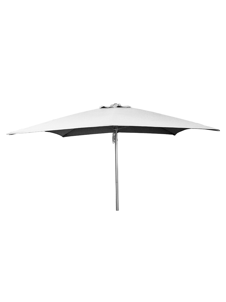 Shadow parasol 3×3 med snoretræk fra Cane-line (Dusty white)