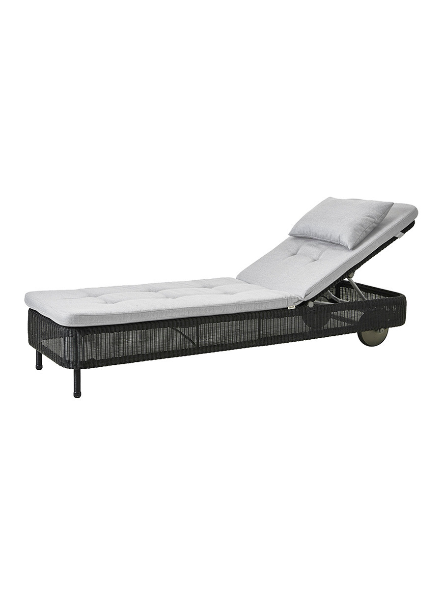 Presley solvogn fra Cane-line (Sort, Light grey, Cane-line Natté)
