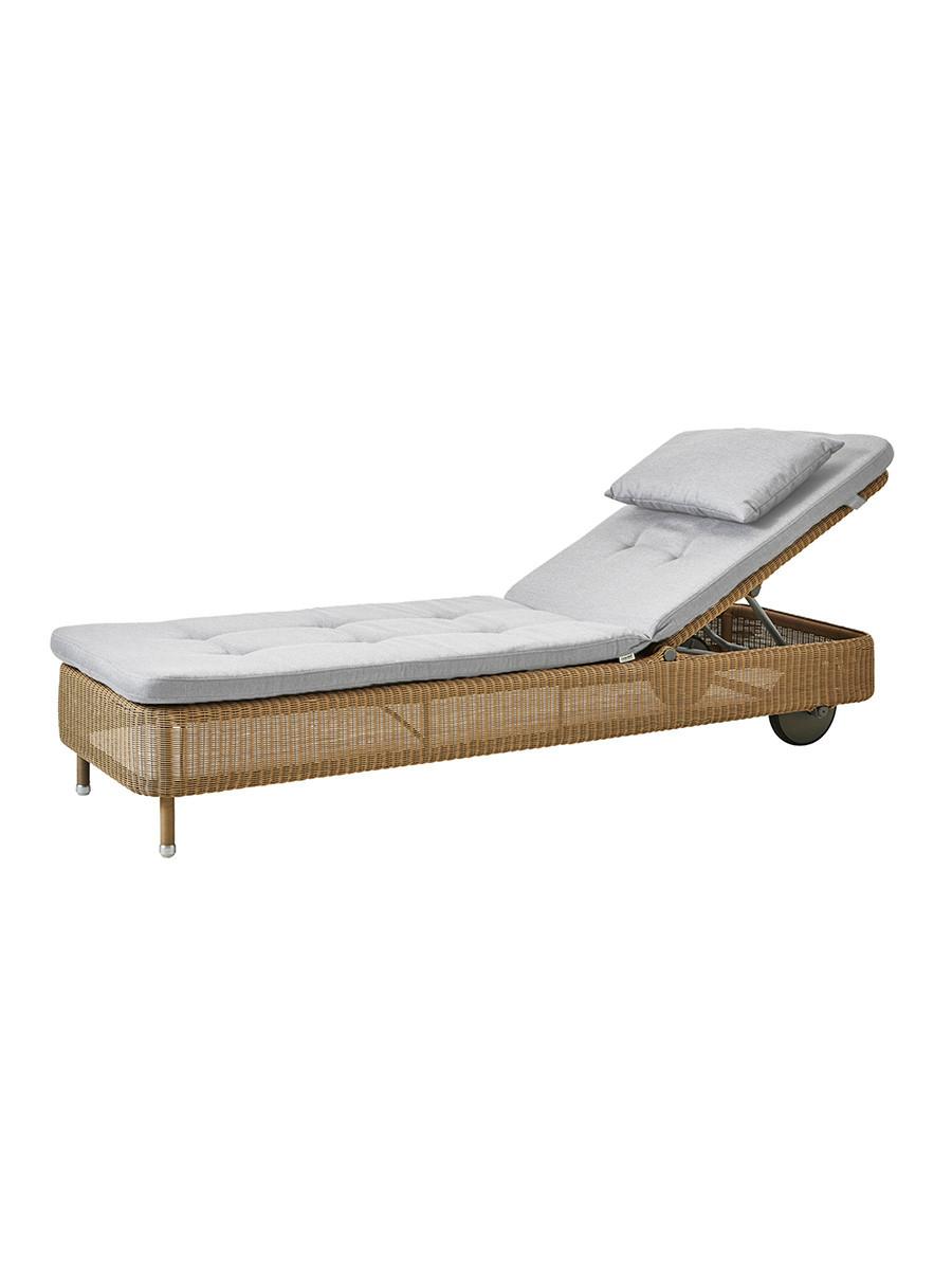 Presley solvogn fra Cane-line (Natural, Light grey, Cane-line Natté)