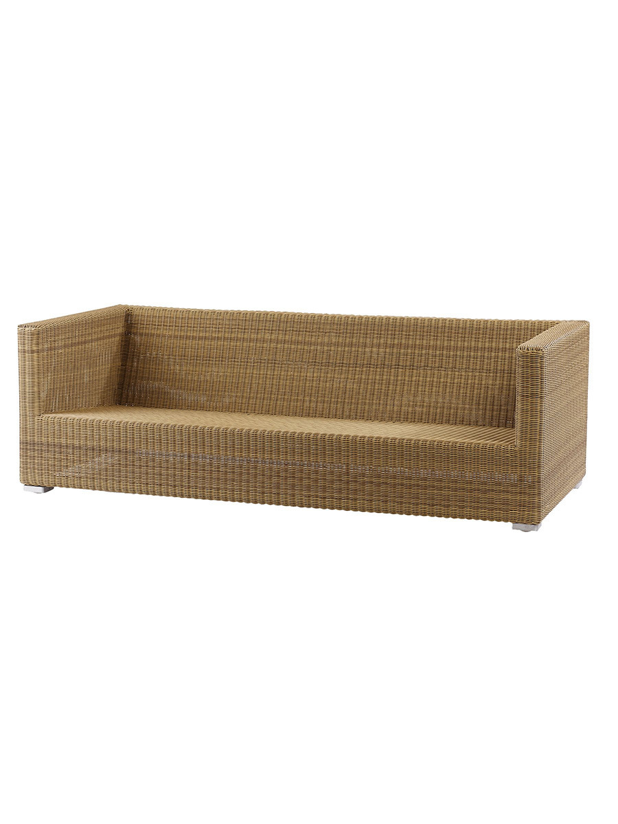 Chester 3 pers Loungesofa fra Cane-line (Natural, Ingen hynde)