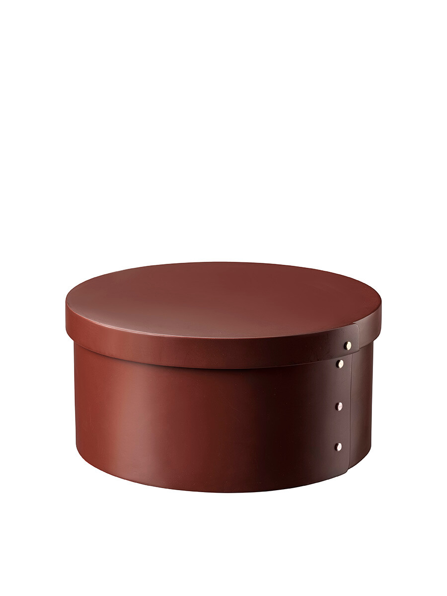 X3 Drejø Opbevaringsæske, Ø31 cm fra FDB Møbler (Oxide Red)