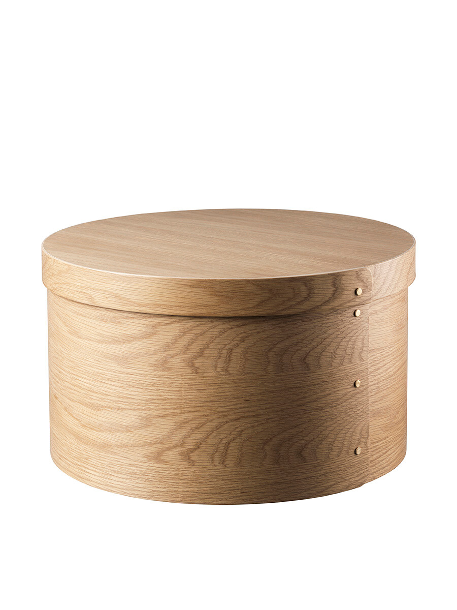 X3 Drejø Opbevaringsæske, Ø42 cm fra FDB Møbler (Eg)