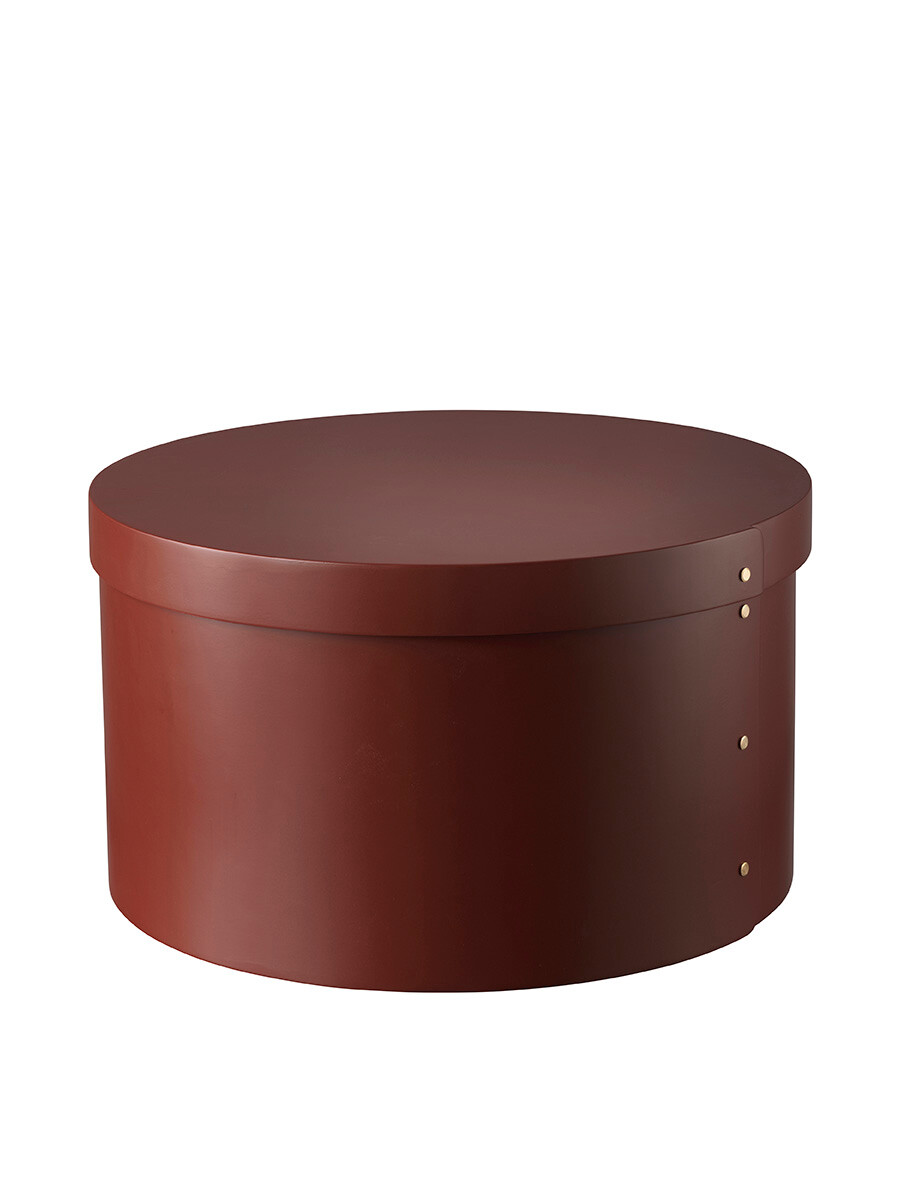X3 Drejø Opbevaringsæske, Ø42 cm fra FDB Møbler (Oxide Red)