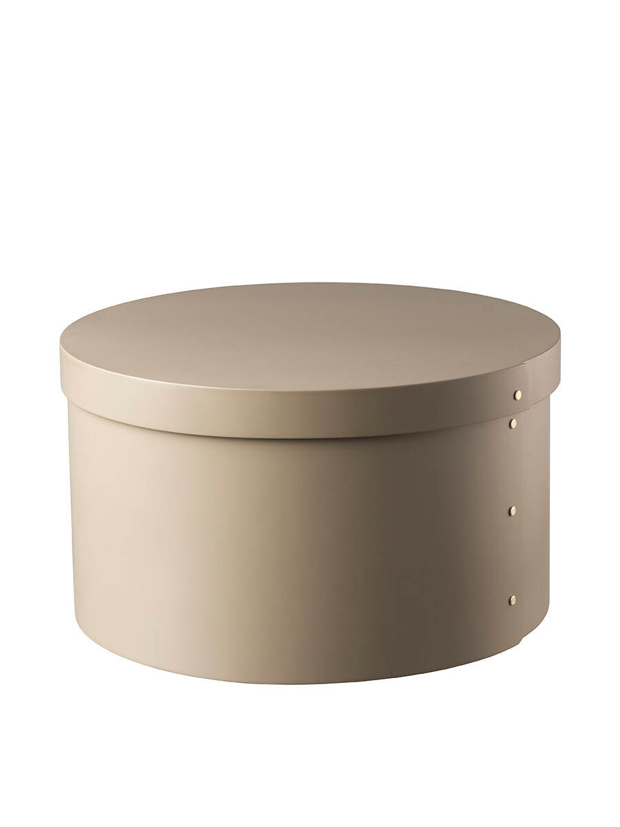 X3 Drejø Opbevaringsæske, Ø42 cm fra FDB Møbler (Grey Beige)