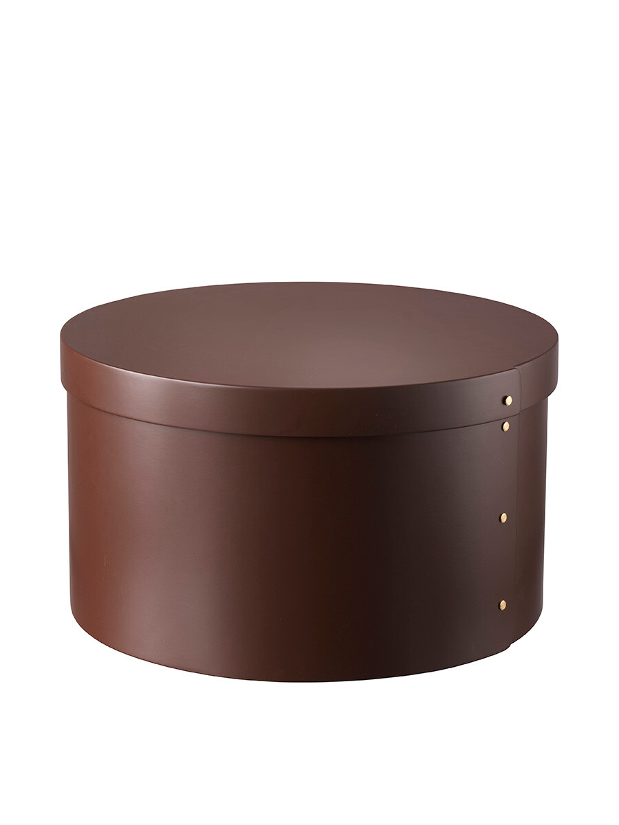 X3 Drejø Opbevaringsæske, Ø42 cm fra FDB Møbler (Chocolate Brown)