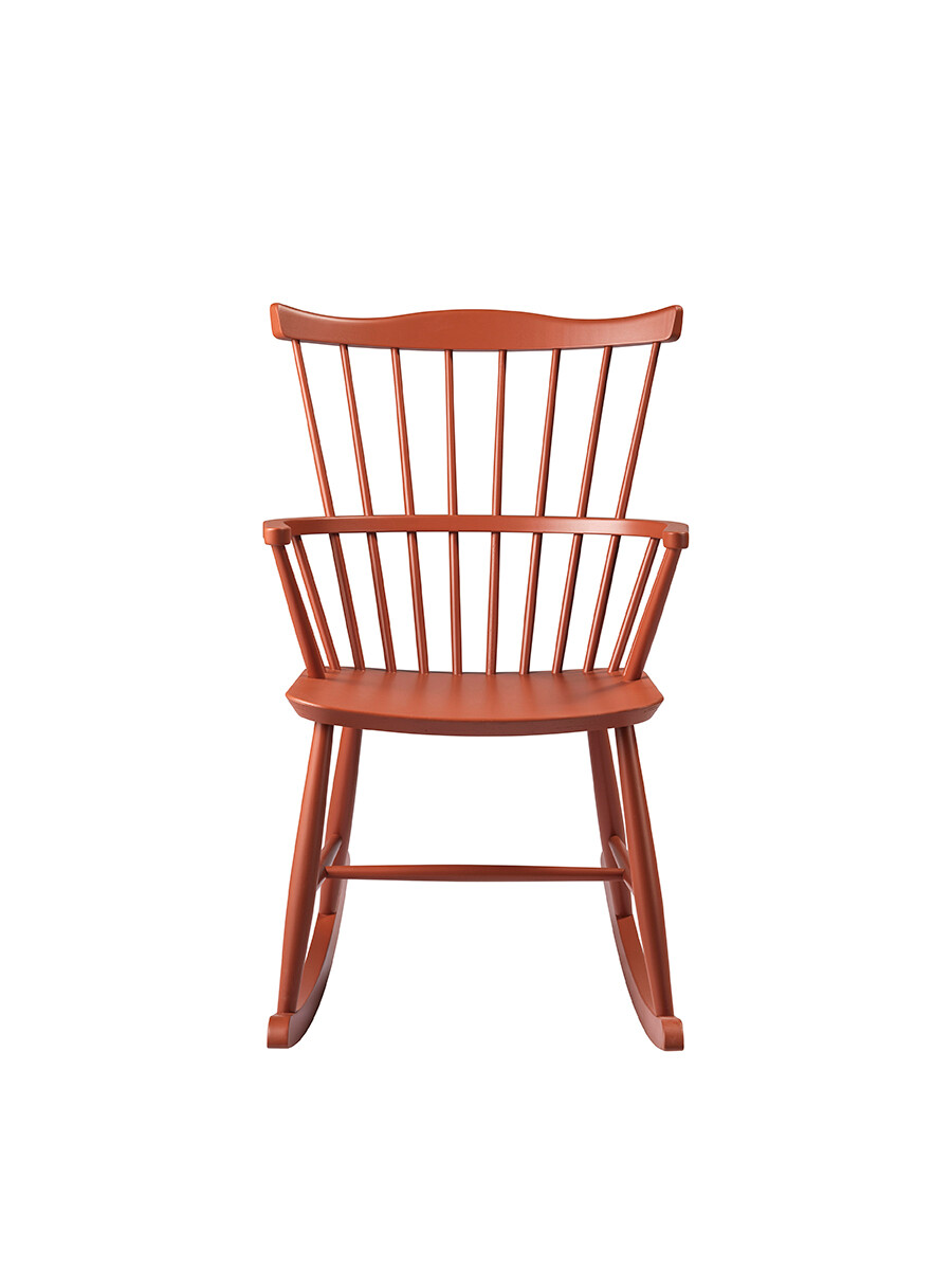 J52G Gyngestol fra FDB Møbler (Brick Red)