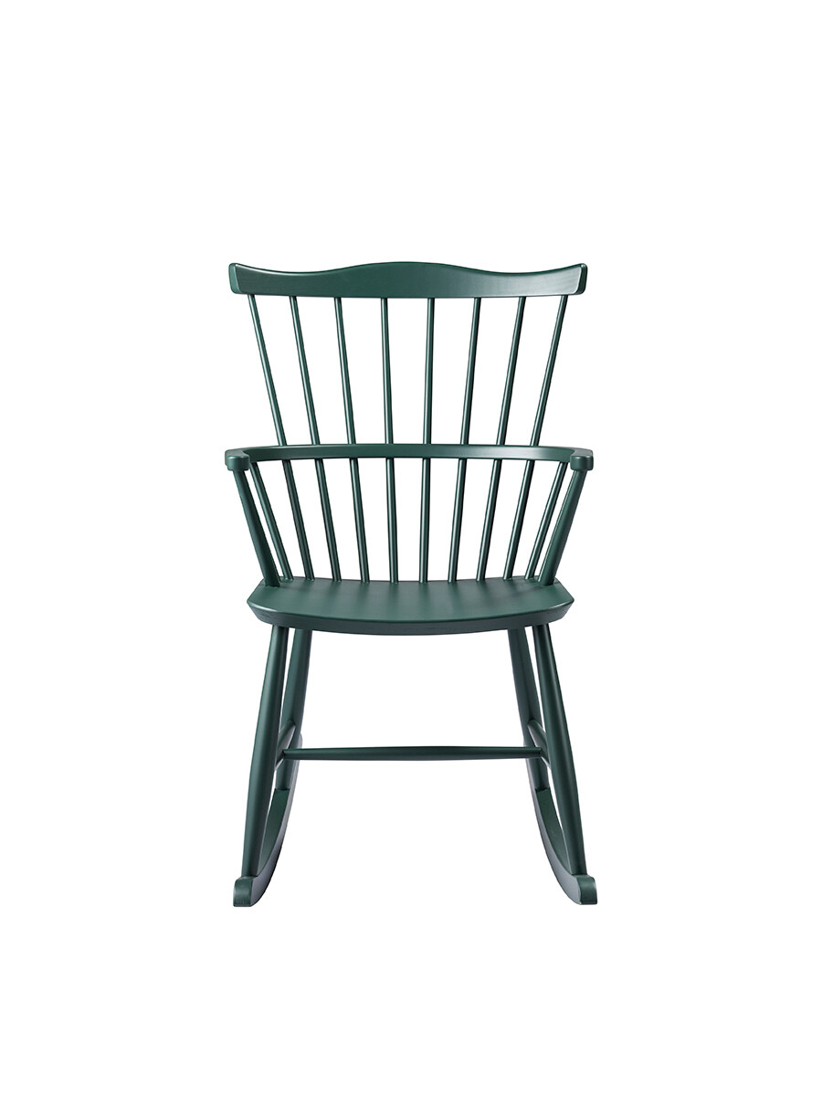 J52G Gyngestol fra FDB Møbler (Black Green)