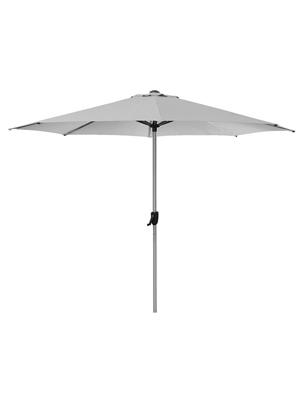 Sunshade parasol Ø300 med krank fra Cane-line (Light grey)