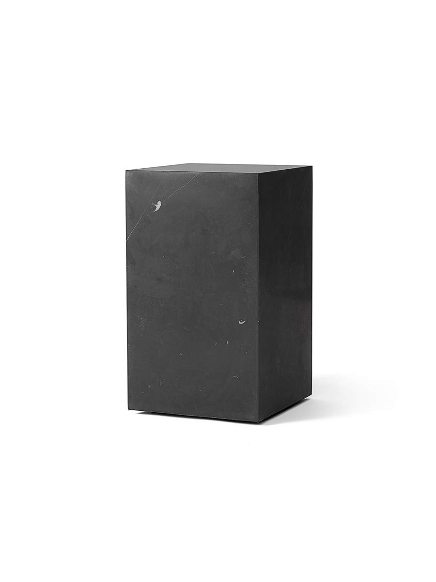 Billede af Plinth Tall Black Nero Marquina marmor fra Audo Copenhagen (Black, Nero Marquina marmor)
